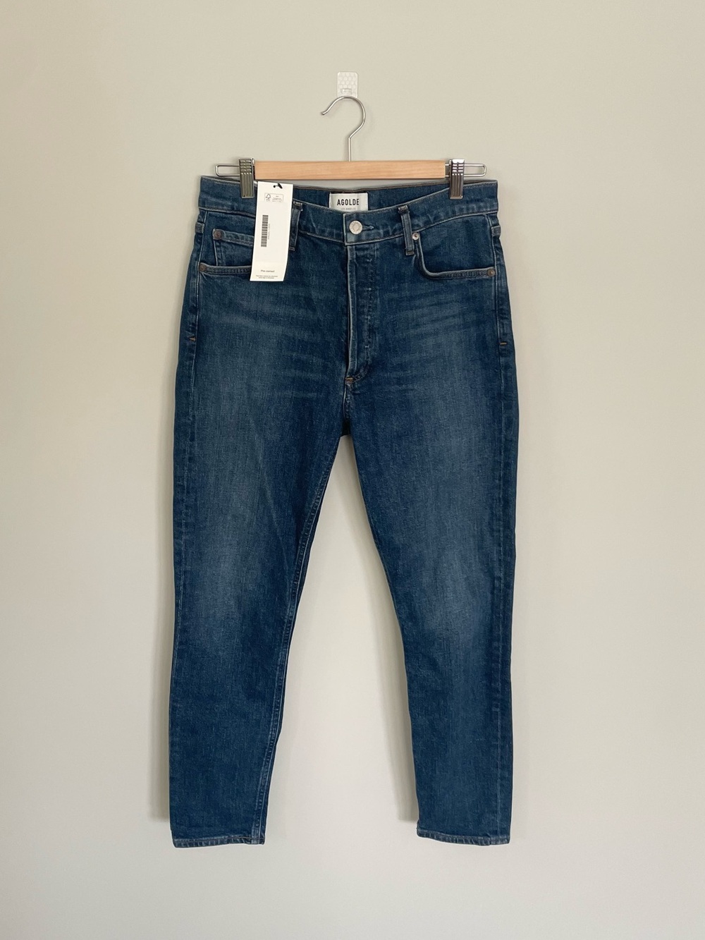 Agolde Nico High Rise Slim Button Fly Jeans 28